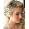 Unicra Bride Crystal Wedding Hair Comb Silver Bridal Side Comb Rhinestone Hair Accessorie for Women and Girls (A-Silver)