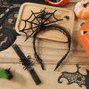 LUTER Halloween Spider Headband, Spider Web Headband with Black Spider Necklace Spiderweb Hair Accessories for Halloween Cosplay Costumes Party Favor Dressing up