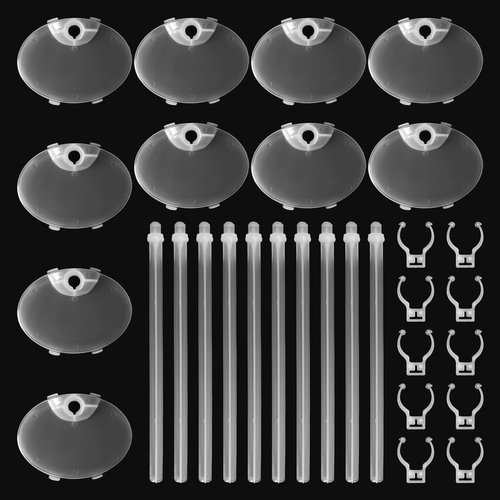 UCanaan 10 Pcs Doll Stands Display Holder for 11.5 Inch Dolls White Transparent Model Support Frame Prop Up Girl Dolls Suitable for 11.8’’ 1/6 Dolls Accessories