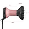 WUFAYHD Diffuser Hair Dryer for Curly Hair: Professional 2 in 1 Diffuser & Hair Dryers with Ionic & Ceramic Technology for Wavy Hair Enhances Curls and Waves While Reducing Frizz, Gifts for Women