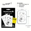 INKARTLINK Semi Permanent Tattoos, 3 Sheets of Small Temporary Tattoos, Adult Art Designs, Party Favors, Waterproof, Realistic, No Adhesive, No Reflective, Lasts 1-2 Weeks (Muppet Bear)