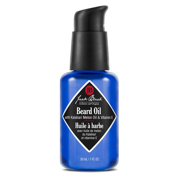 Jack Black Beard Oil for Men, 1 Fl Oz – Kalahari Melon Oil & Vitamin E – Hydrating Conditioning Oils, Softens Brittle & Dry Facial Hair, Beard Oil for Grooming