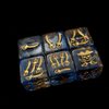 King of CRITS Pirates Plunder 11 Dice Set | Swashbuckler Polyhedral Dice Set | Buccaneer, Blackbeard, and Anne Bonny DND MTG Tabletop Board Game Dice