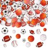 JULBEAR 300Pcs Foam Sports Stickers for Kids Self-Adhesive Stickers Including Basketball Football Soccer Volleyball Sports Party Favors for Kids Arts Crafts Decoration Supplies