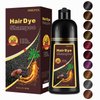Hair Dye Shampoo 3 in 1, Coffee Hair Dye 16.9 FL Oz, Coffee Hair Shampoo, Semi-Permanent Hair Dye Shampoo, 100% Gray Hair Coverage, Effect in 15 Minutes, Lasts 30 Days (coffee)