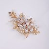 YERTTER Gold Pearl Hair Comb Style 2 for Wedding Brides Bridesmaid Flower Girl Prom Birthday Party