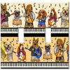 Art Plates - Double Gang Toggle Decorative Metal Wall Plate - Musical Dogs - Image by Dan Morris - (Made in USA)