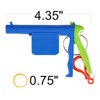 ArtCreativity Rubber Band Toy Shooters, Set of 6, Each Set Includes 1 Keychain Shooter and 20 Rubber Bands, Rubber Band Gun Toys for Hours of Fun, Goodie Bag Fillers and Stocking Stuffers for Kids