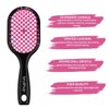 Wet & Dry Vented Detangling Hair Brush – Ultra-Smooth Glide for Tangle-Free, Frizz-Free Hair, Gentle on All Hair Types, with Cherry Blossom Design – Ideal for Everyday Styling