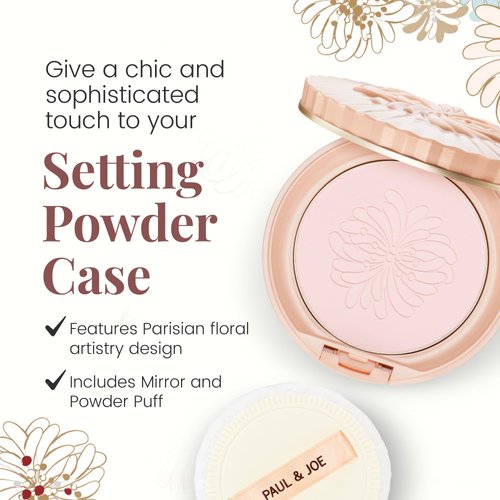 Paul & Joe Setting Powder Refill Only, Case Sold Separately, All-Day Lightweight Compact Powder, Ideal Face Makeup for Setting a Flawless Look and Controlling Oil, 02 Beige Shade, 0.31oz