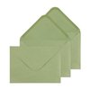 Granhoolm 100 Pack 5x7 Envelopes,A7 Invitation envelopes V Flag 5.25 x 7 .25 for 5x7 Cards,Ideal for Invitations,Weddings,Parties,Greeting Cards,Photos(Sage Green Pearl Paper)