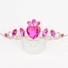 CAVETEE Birthday Crown, Birthday Princess Tiara Hot Pink Happy Birthday Girl Crown Princess Tiara Birthday Decorations for Women and Girls