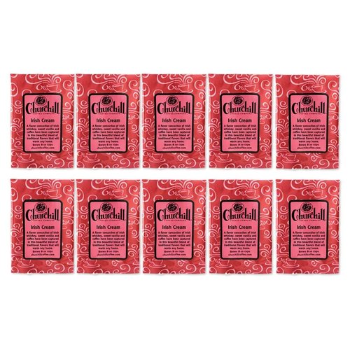Churchill Coffee Irish Cream 10 Portioned Packs -1.5 oz each - Ground - Flavored Coffee
