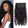 Italian Curly Clip in Hair Extensions Real Human Hair Clip ins 100% Brazilian Virgin Hair PU Seamless Clip in Hair Extensions Human Hair Natural Black Hair for Women 120 Gram 6 Pcs 24 Inch