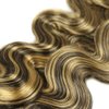 Highlight Human Hair Bundles P1b27 Body Wave Bundles Brazilian Two Tone Black And Honey Blonde Bundles 8 8 8 Inch Ombre Body Wave Bundles Double Weft Hair Extensions For Women