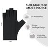 GAOY Anti UV Gloves for Gel Nail Lamp, Professional Fingerless UPF50+ UV Light Protection Gloves for Home DIY & Salon Use Nail Art Accessories