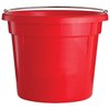 Little Giant® Round Plastic Utility Bucket | Durable & Versatile Feeder Bucket with Handles | Bucket for Cleaning | 10 Quarts | Red