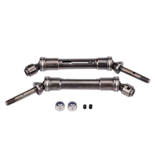 Tbest 2Pcs Drive Shaft, RC Back Drive Shaft Staniless Steel Rear Axle Drive Axle Shaft for RC Car Parts Slash Body Bandit Rear Axles Bandit Rear Axles 2Wd