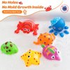 Mold Free Baby Bath Toys - 7 Pcs No Hole Ocean Animals Bathtub Toys for Toddlers 1-3/Infants 6-12-18 Months,Water Table Toys Shower Toys Pool Toys for 1 2 3 4 Year Old Boys Girls Kids