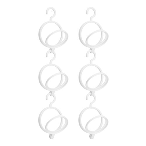 uxcell 6PCS Wig Stand, Portable Wig Head Stand Collapsible Wig Holder for Multiple Wigs, Wig Display Stand Tool Travel Wig Stand Short Hair Extensions Stands, White