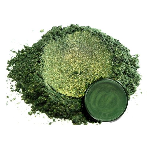 Eye Candy Premium Green Mica Powder Pigments | Multipurpose DIY Arts and Crafts Additive | Acrylic, Woodworking, Bath Bombs, Resin, Epoxy, Soap, Fishing Lures (Bonsai Green)
