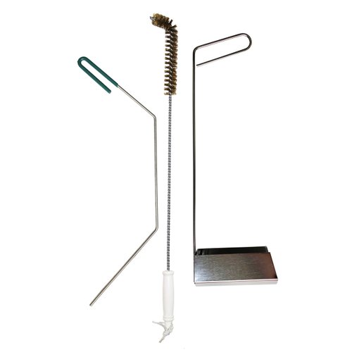FryOilSaver Co, Fryer Cleaning Tools 3 Piece Set, Deep Fryer Cleaning Rod, High Temp Bristle Fryer Cleaning Brush, Deep Fryer Crumb Scoop, Heat Resistant, Durable, Long Lasting, Best Fryer Tools