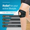 BraceAbility Patellar Tracking Knee Brace - Running, Exercise, Basketball Support Sleeve Stabilizer for Post Kneecap Dislocation, Tendonitis, Ligament, Patellofemoral and Meniscus Injuries (Medium)