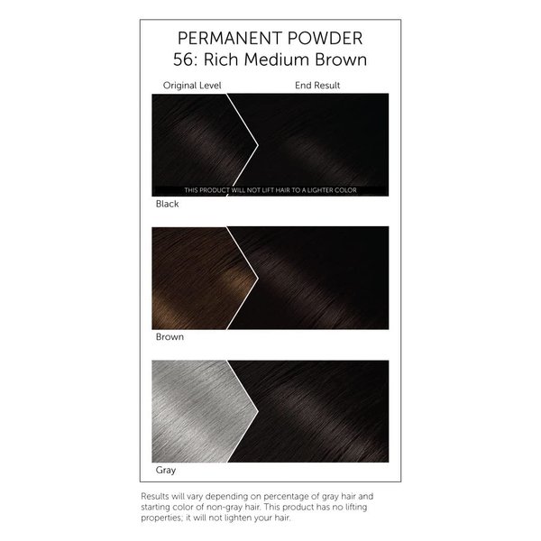 Bigen Permanent Powder Hair Color 56 Medium Brown 1 ea (Pack of 4)