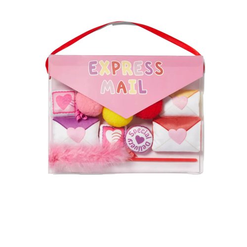 Generic Valentines Themed Gift Cat Toy Set - 10 Pieces, Pink, Red, White