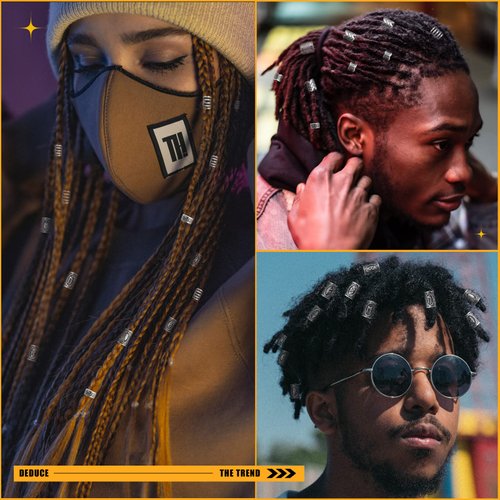 76PCS Vikings Hair Jewelry Norse Runes Tube Beads, Metal Clips Cuffs Rings, Accessories for Braids Dreadlocks Beads for Braiding Beard Decoration Bracelets Pendant Necklace DIY