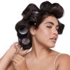 Kitsch Ceramic Hair Rollers | Self Grip Thermal Hair Rollers | Holiday Gift Hair Curlers | Variety Pack | 8 Pcs (Black)