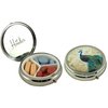 Designer Pill Box by Houder - Decorative Pill Case with Gift Box - Carry Your Meds in Style (Peacock)