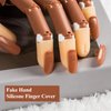 ANCIRS 20 Pack Fake Hand Silicone Finger Cover, Fingertip Replacement Accessory for Nail Art Practice