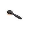 Esthetician Grade Facial Brush | Natural Bristle Firm | High Polish Acrylic Handle | Jet Black Finish | Model 704 - JTB