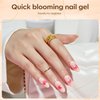 modelones Blooming Gel Nail Polish, 15ml Clear Marble Nail Design Kit, Nail Art Accessories for Spreading Effects, Floral Print, Watercolor Design