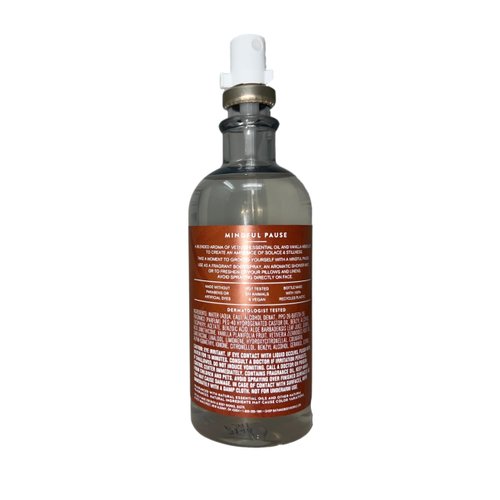 Bath & Body Works Aroma Mindful Pause VETIVER & Vanilla 2 Essential Oil Mist Set with a Creamy Rose Bar Soap