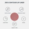 Wonderskin Lip Liner Pencil - 360 Contour Lipliner, Long Lasting, Sharpenable Lip Pencil, Waterproof and Transfer-Proof Nude Lip Liner (Blush)
