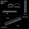 504Pcs Extra Long C Curve Nail Tips XXXL Clear Square Half Cover Nails for Acrylic Nails