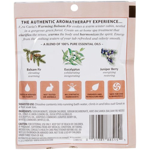 Aura Cacia Mineral Bath, Warming Balsam Fir, 2.5 Ounce