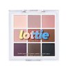 Lottie London Lottie Palette in The Mattes, 9 shade compact eyeshadow palette in pigmented neutral and tonal shades with a creamy matte finish