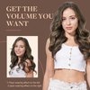 GOO GOO Clip in Hair Extensions Real Human Hair, Remy Human Hair Extensions Clip ins for Women, Natural Human Hair, 18inch 120g 7Pcs, 4/26/4 Balayage Chocolate Brown to Honey Blonde