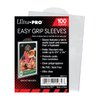 Ultra PRO - Easy Grip Card Protector Sleeves 2-1/2" X 3-1/2" 100ct sleeves, Half Circle Tab Makes It Easier to Remove Sleeves from Toploader, Protect & Store Baseball Cards, Sports Cards, Gaming Cards
