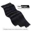 16A 50g Straight Bundles Human Hair 1 Bundle 100% Unprocessed Real Human Hair Extensions 16 Inch Raw Human Hair Natural Black Color