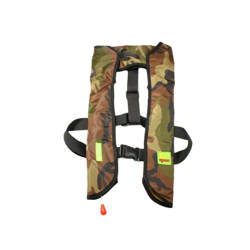 Top Safety Adult Life Jacket with Whistle - Manual Version Inflatable Lifejacket Life Vest Preserver PFD for Boating Fishing Sailing Kayaking Surfing Paddling Swimming - Adjustable Life Saving Vest
