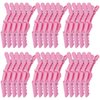 Kipeber 30 Pcs Plastic Alligator Hair Clips, Pink Hair Clips for Styling Sectioning, Professional Hair Styling Clips for Women with Wide Teeth & Double-Hinged Design