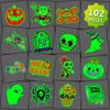 JCFIRE Luminous Halloween Temporary Tattoos for Kids, Glow in Dark Tattoos, Individually Wrapped Sheets Halloween Gifts Halloween Party Favors Birthday Party Decorations Supplies Goodie Bag Fillers
