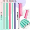 30 Pcs Hair Curling Rods Flexible Twist Foam Hair Rollers Soft No Heat Heatless Bendy Foam Hair Curls and 1 Steel Pintail Comb Rat Tail Comb for Women Girls Long and Short Hair to Sleep in