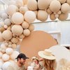 Double Stuffed Beige Balloons, Nude Beige Tan Balloon Arch,18 12 10 5 Inch Double Stuffed Apricot Brown Different Sizes for Neutral Baby Shower,Boho Party,Teddy Bear Birthday Party Decorations(Beige)
