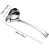 IMEEA Gravy Spoon Mini Gravy Ladle Drizzle Spoon 18/10 Stainless Steel Small Gravy Ladle Spoon for Sauce Serving, Set of 2