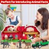 Farm Animals Toys for 1 2 3 Year Old Toddlers Girls Boys, Big Red Barn Farm Playset with Figures Animals and Tractor Toys for Kids 3-5,Educational Learning Toys,Ideal Christmas Birthday Easter Gifts